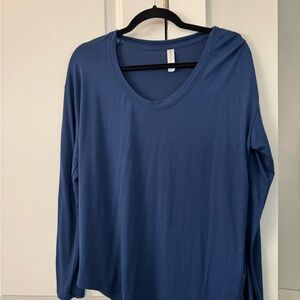 Athleta‎ Blue Long Sleeve Cloudlight stratus T-Shirt